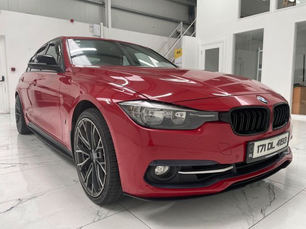 BMW 3-Series Saloon, Petrol Plug-in Hybrid, 2017, Red
