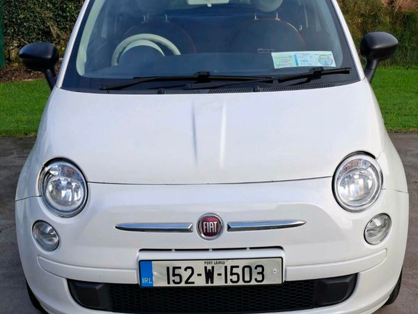Fiat 500 Hatchback, Petrol, 2015, White