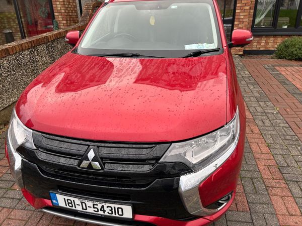 Mitsubishi Outlander SUV, Petrol Plug-in Hybrid, 2018, Red
