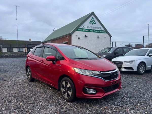 Honda Fit Hatchback, Petrol Hybrid, 2017, Red