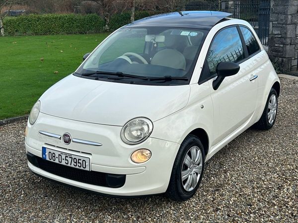 Fiat 500 Hatchback, Petrol, 2008, White