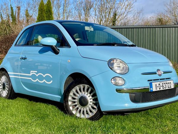 Fiat 500 Hatchback, Petrol, 2011, Blue