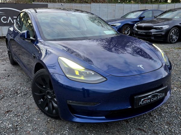 Tesla Model 3 Saloon, Electric, 2021, Blue