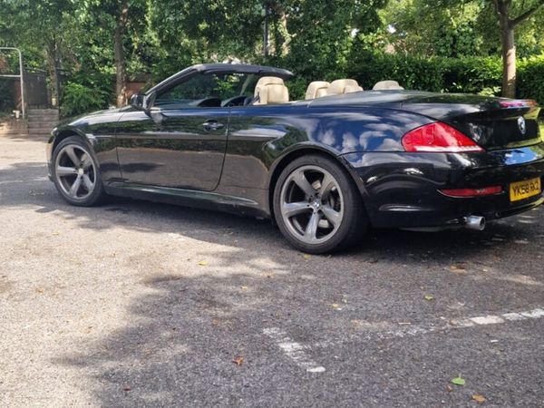 BMW 6-Series Convertible, Diesel, 2008, Black