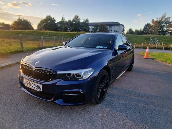 BMW 5-Series Saloon, Petrol Plug-in Hybrid, 2017, Blue