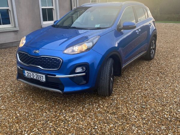 Kia Sportage SUV, Diesel Hybrid, 2021, Blue
