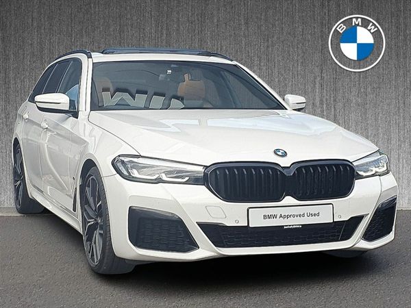 BMW 5-Series Estate, Diesel, 2022, White