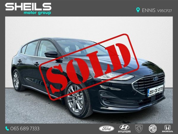 Ford Focus Hatchback, Petrol Hybrid, 2025, Black