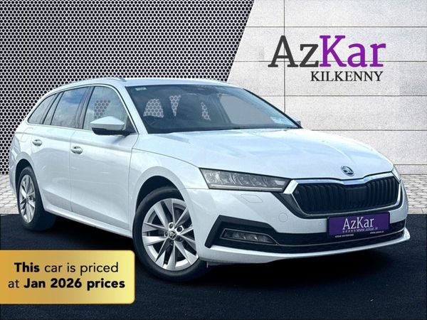 Skoda Octavia Estate, Petrol Plug-in Hybrid, 2022, White