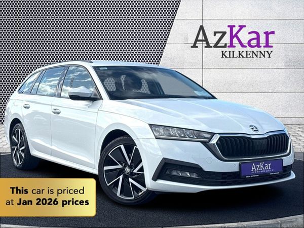 Skoda Octavia Estate, Petrol Plug-in Hybrid, 2021, White