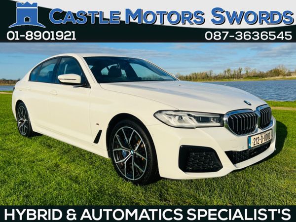 BMW 5-Series Saloon, Petrol Plug-in Hybrid, 2021, White