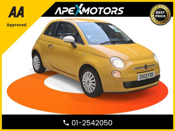 Fiat 500 Hatchback, Petrol, 2013, Yellow