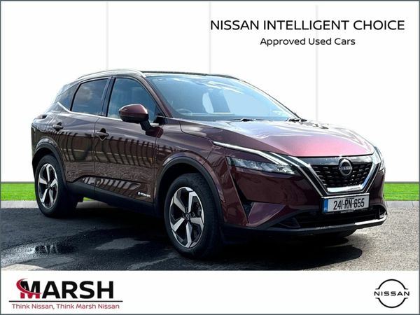 Nissan Qashqai MPV, Petrol Hybrid, 2024, Red
