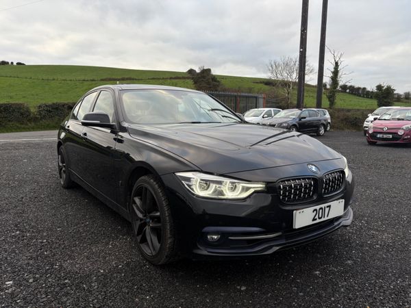 BMW 3-Series Saloon, Petrol Hybrid, 2017, Black