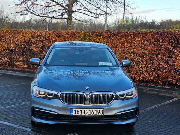 BMW 5-Series Saloon, Petrol Plug-in Hybrid, 2018, Blue