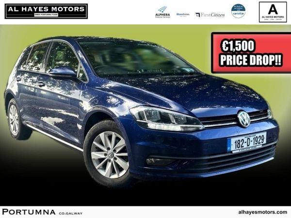 Volkswagen Golf Hatchback, Diesel, 2018, Blue