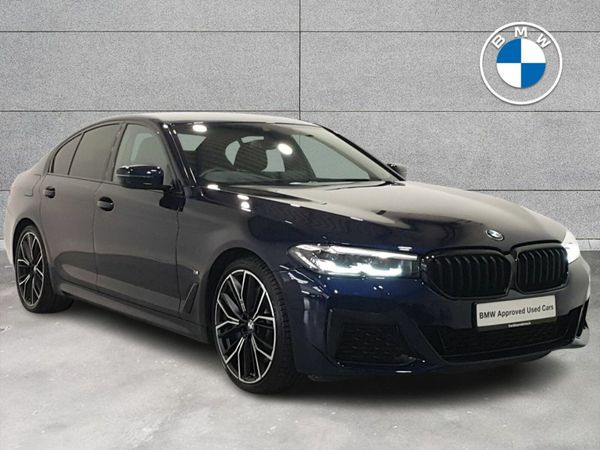 BMW 5-Series Saloon, Petrol Plug-in Hybrid, 2021, Blue