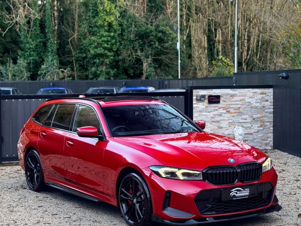 BMW 3-Series Estate, Petrol Plug-in Hybrid, 2022, Red