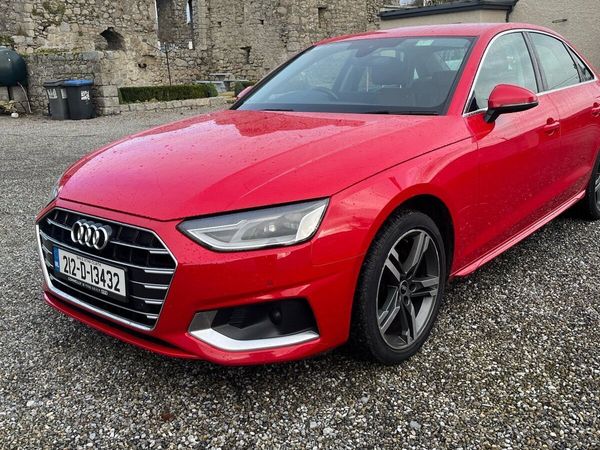 Audi A4 Saloon, Diesel, 2021, Red