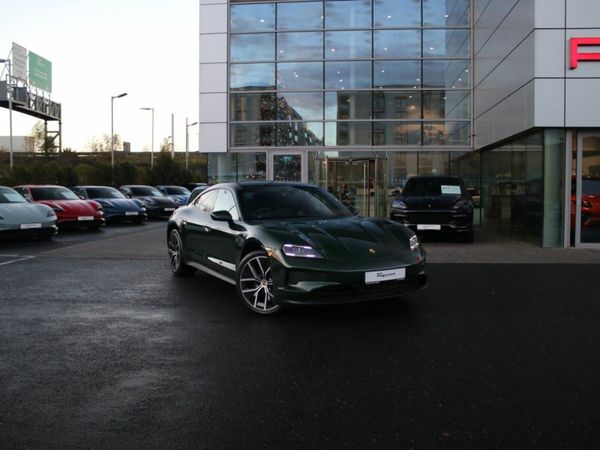 Porsche Taycan Saloon, Electric, 2025, Green
