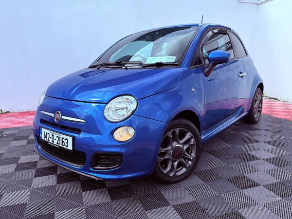 Fiat 500 Hatchback, Petrol, 2014, Blue