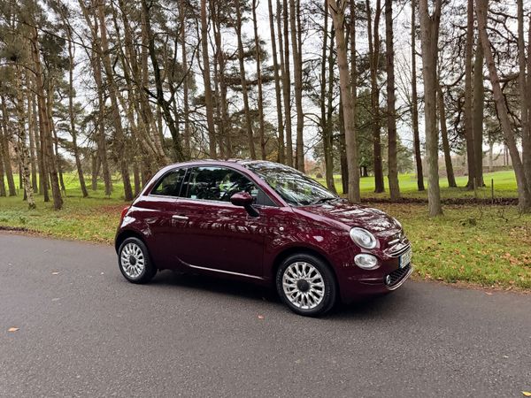 Fiat 500 Hatchback, Petrol, 2020, Red
