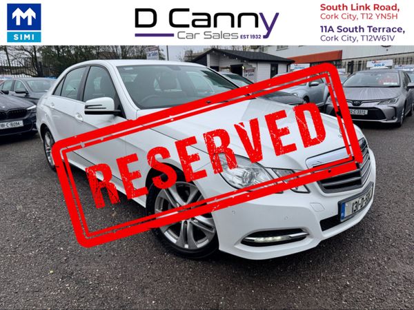 Mercedes-Benz E-Class Saloon, Diesel, 2013, White