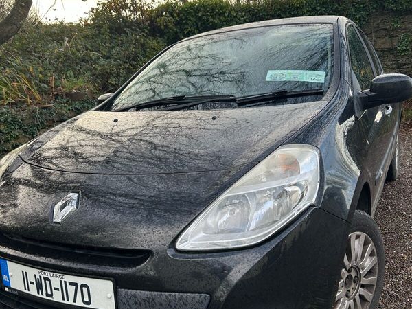 Renault Clio Hatchback, Ethanol Petrol, 2011, Black