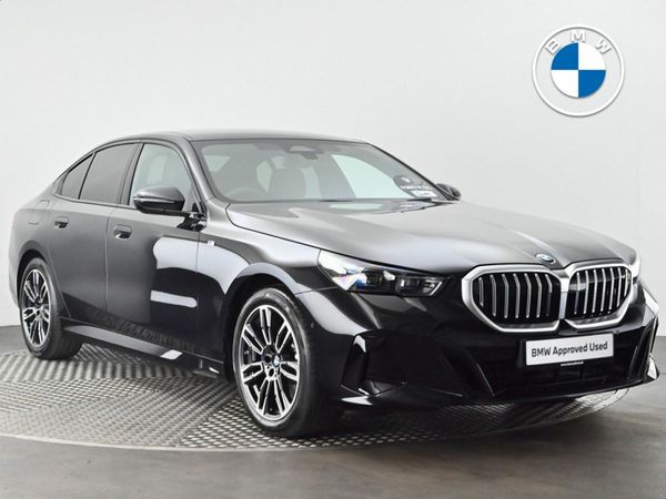 BMW 5-Series Saloon, Petrol Hybrid, 2025, Black