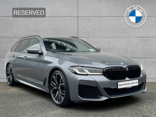 BMW 5-Series Estate, Diesel Hybrid, 2024, Grey