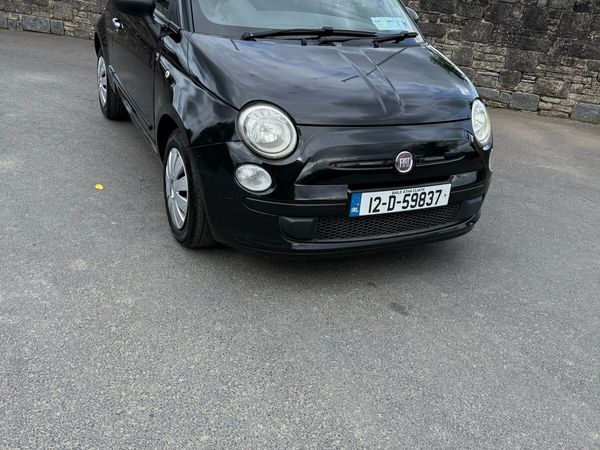 Fiat 500 Hatchback, Petrol, 2012, Black