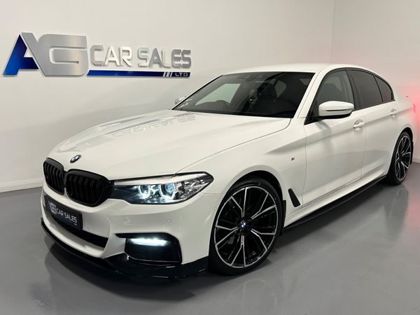 BMW 5-Series Saloon, Diesel Hybrid, 2020, White