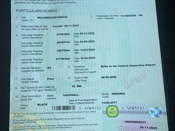 Vauxhall Insignia Hatchback, Diesel, 2013, Black