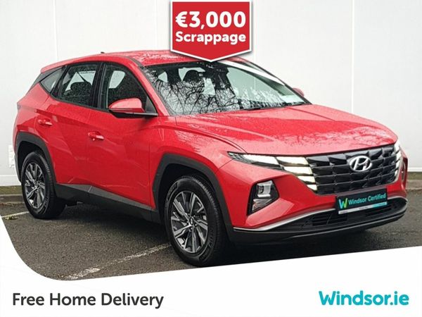 Hyundai Tucson SUV, Petrol Hybrid, 2024, Red
