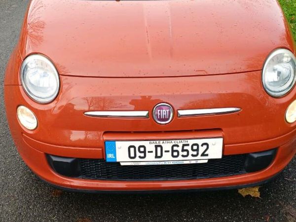 Fiat 500 Hatchback, Petrol, 2009, Orange
