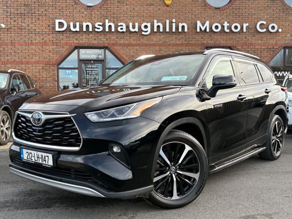 Toyota Highlander Estate/Jeep, Petrol Hybrid, 2021, Black