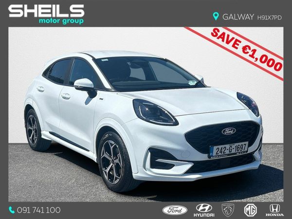 Ford Puma MPV, Petrol Hybrid, 2024, White