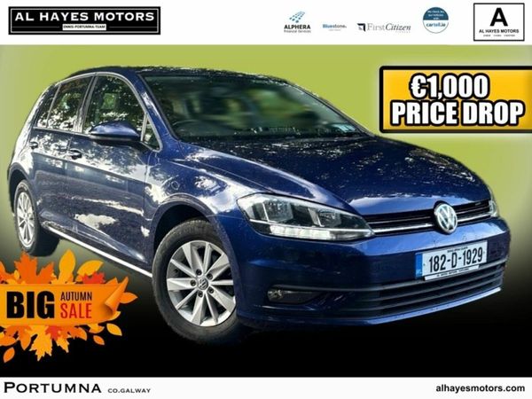 Volkswagen Golf Hatchback, Diesel, 2018, Blue