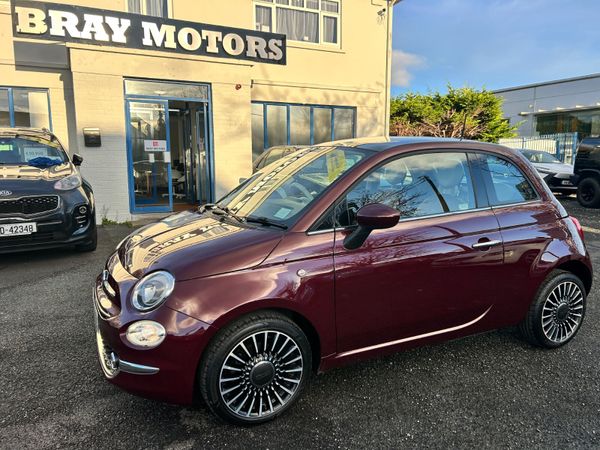 Fiat 500 Hatchback, Petrol, 2016, Red