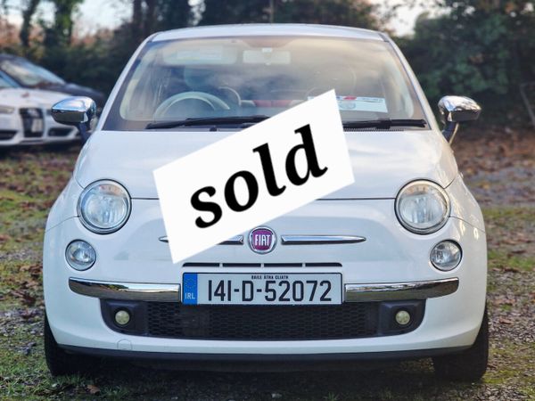 Fiat 500 Hatchback, Petrol, 2014, White