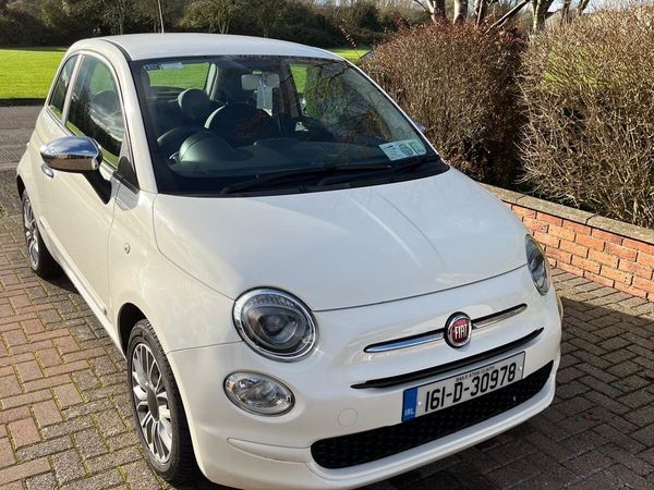 Fiat 500 Hatchback, Petrol, 2016, White