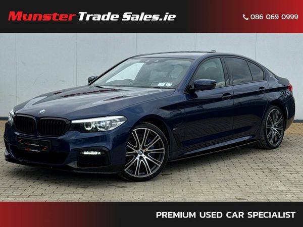 BMW 5-Series Saloon, Petrol Plug-in Hybrid, 2019, Blue