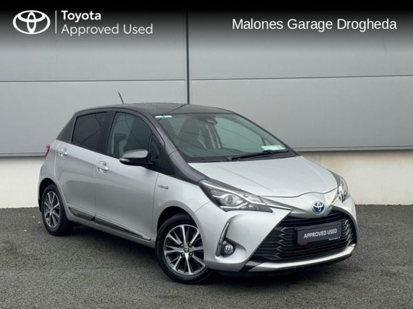 Toyota Yaris Hatchback, Petrol Hybrid, 2019, Silver
