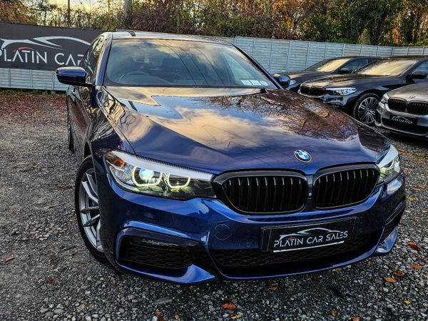 BMW 5-Series Saloon, Petrol Plug-in Hybrid, 2018, Blue