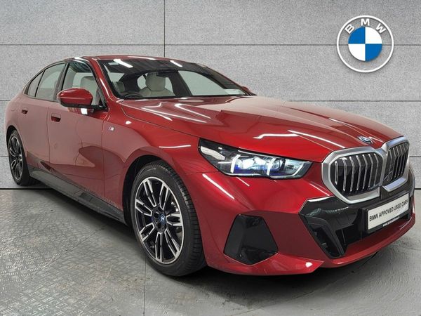 BMW 5-Series Saloon, Petrol Plug-in Hybrid, 2024, Red