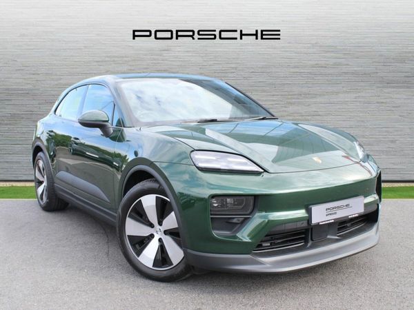 Porsche Macan SUV, Electric, 2025, Green