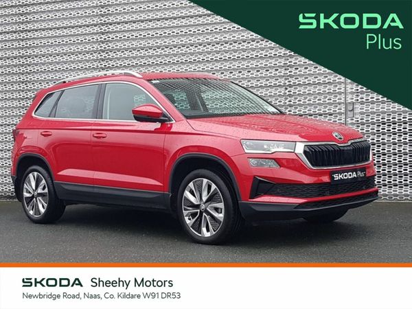 Skoda Karoq Estate, Petrol, 2024, Red