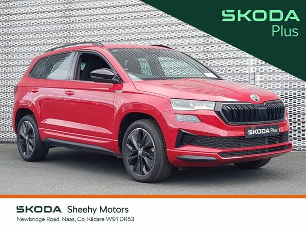 Skoda Karoq Estate, Petrol, 2024, Red