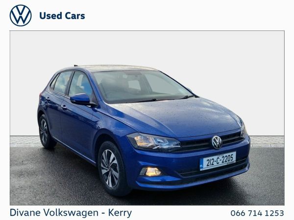 Volkswagen Polo Hatchback, Petrol, 2021, Blue