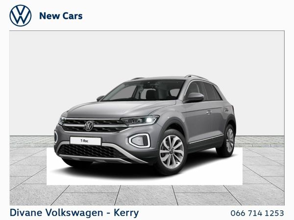 Volkswagen T-Roc SUV, Petrol, 2026, Grey